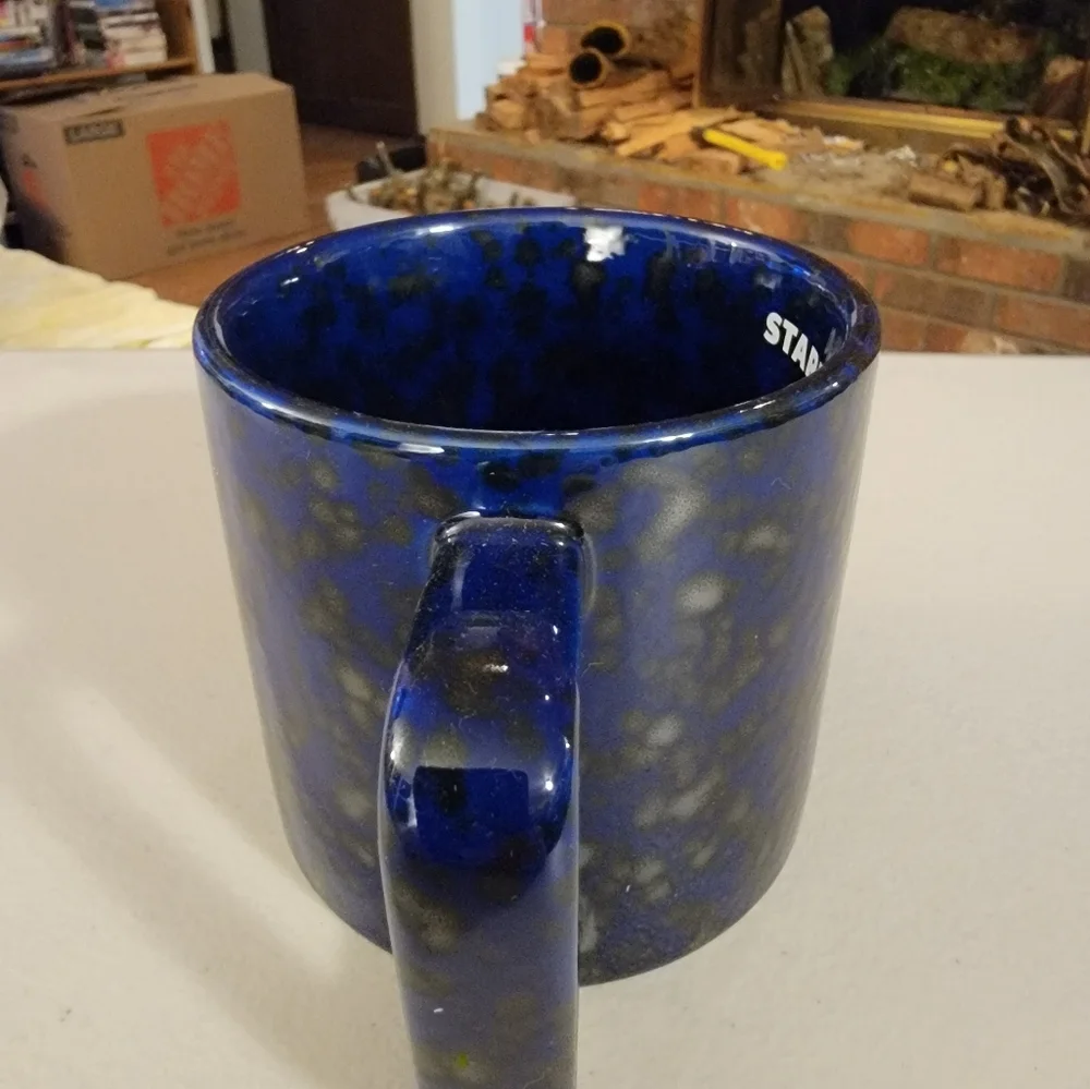 Starbucks‎ 2020 Radiant Cobalt Blue Speckled Ceramic Coffee Mug 14Oz
